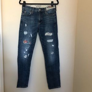 PILCRO by Anthro - Slim Boyfriend Patchwork Jeans